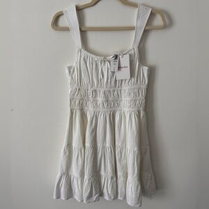 NWT Aritzia Sunday Best White Martine Poplin Dress Size S